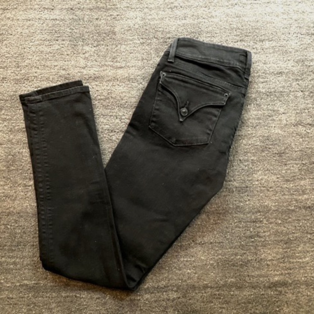 Hudson Collin Skinny black jeans, size 27
